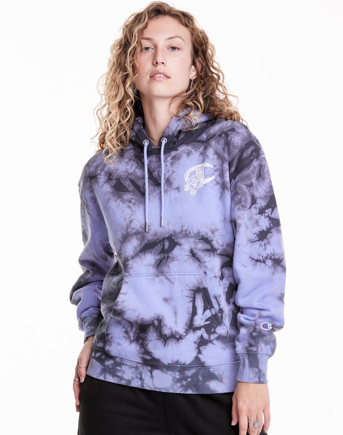 Champion Galaxy Dye - Naisten Sininen/Mustat Huppari - Suomi 5862493-AX